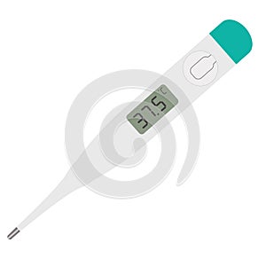 Medical digital thermometer icon on white background. thermometer symbol. flat style. medical electronic thermometer sign