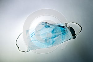 Medical disposable face mask that protects against the virus.