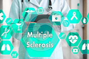 Medical Doctor  and Multiple sclerosis , neurological disorder words in Medical network connection