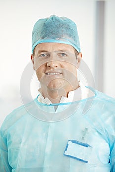 Medical doctor in scrubs