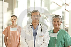 Medical doctor and staff