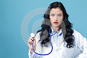 Medical doctor with a stethoscope