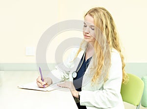 Medical doctor with a stethoscope