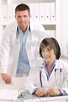 Medical doctors at office