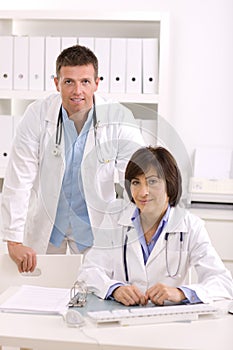 Medical doctors at office