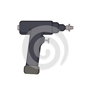 Medical Drill Icon Isolated on White Background