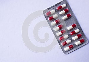 Medical drug pills blister pack