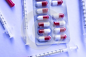 Medical drug pills blister pack