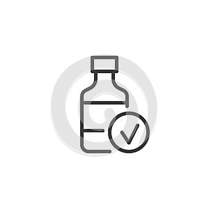 Medical drugs outline icon