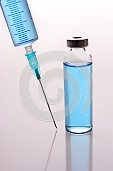 Medical drugs and syringe