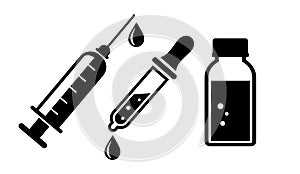 Medical drugs vector icon