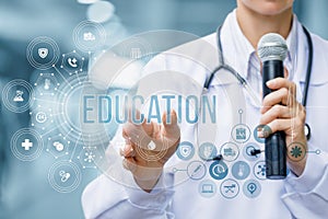 Medical education provision concept