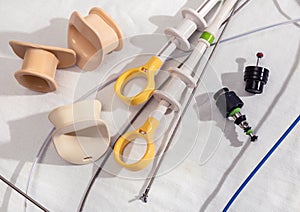 Medical endoscopy instruments.