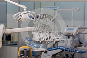 Medical equipment in the dental clinic