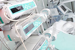 Medical equipment in the ICU