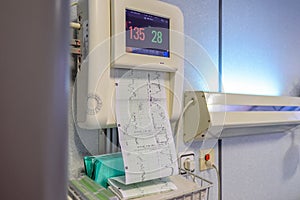 Medical equipment machine for the control of labor contractions