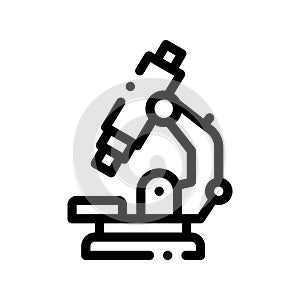 Medical Equipment Microscope Vector Thin Line Icon