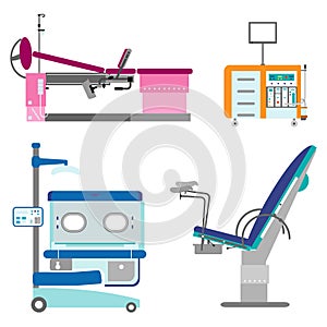 Medical equipment set Obstetrics And Gynecology photo