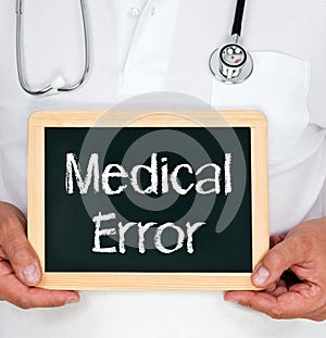 Medical error photo