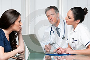 Medical exam discussion