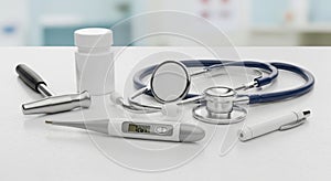 Medical Examination Tools Still Life