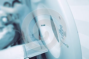Medical examination using modern CT scanner photo
