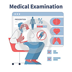 Medical Examination Vector Illustration with