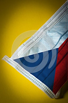 Medical face flag Czech Republic