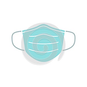 Medical face mask icon. n95 nose tissue corona virus protection surgical mask photo
