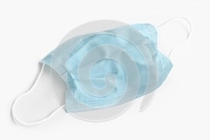 Medical face mask protecting against respiratory diseases transmitted by airborne droplets such as coronavirus and influenza on a