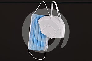 Medical FFP2 respirator and surgical face mask