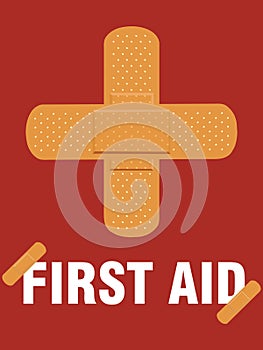 Medical first aid plaster