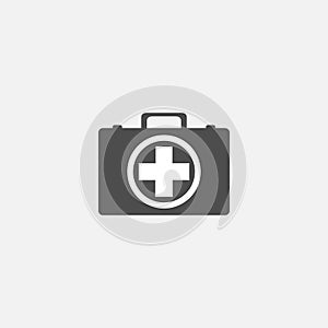 Medical flat symbol icon for web in trendy flat style isolated on grey background