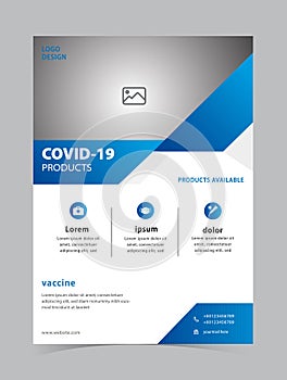Medical Flyer Template. COVID 19 Coronavirus Flyer design template
