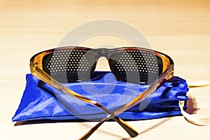 Medical glasses to improve vision.