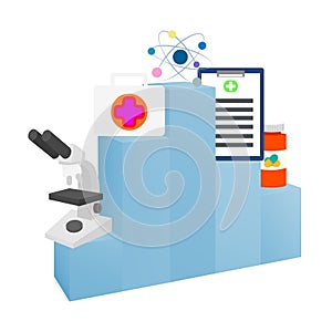 Medical graphic, icons, vector