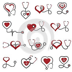 Medical halth care icon set