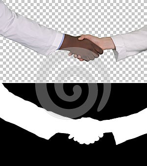 Medical handshake, Alpha Channel