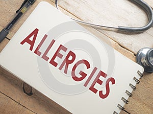 Medical and Health Care Concept, Allergies