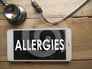 Medical and Health Care Concept, Allergies