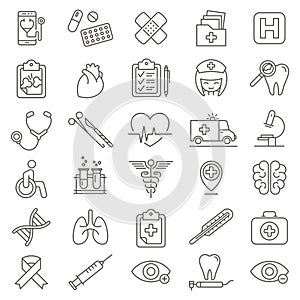 Medical & Health Care Icons set