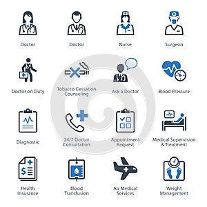 Medical & Health Care Icons Set 2 - Services