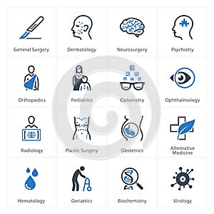 Medical & Health Care Icons Set 2 - Specialties