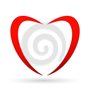 Medical health heart care clinic people healthy life care logo design icon on white background