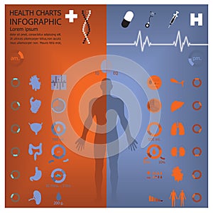 Medical And Health Infographic Infochart photo