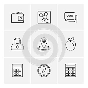 medical , health , navigation , conversation , eps icons set vector