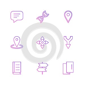 medical , health , navigation , conversation , eps icons set vector