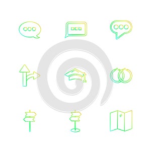 medical , health , navigation , conversation , eps icons set vector