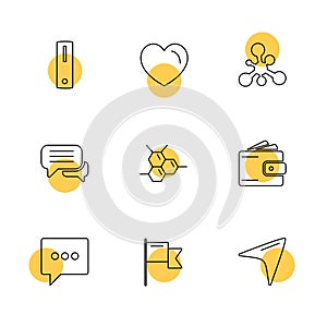 medical , health , navigation , conversation , eps icons set vector