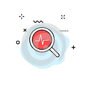 Medical and Health web icons in line style. Medicine and Health Care, RX, infographic. Vector illustration